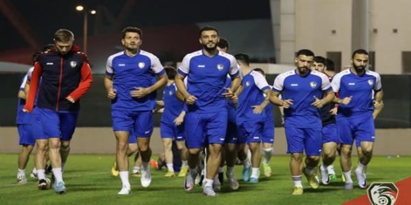 منتخب سورية الأول بكرة القدم في مواجهة نظيره البحريني اليوم في مباراة ودية