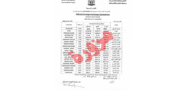 نشرة مزورة يتم تداولها على أنها صادرة عن المصرف