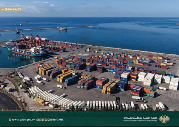 وصول  أول حاوية ترانزيت محوّلة من ميناء العقبة إلى مرفأ اللاذقية