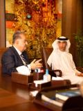 وزير التجارة الخارجية الإماراتي (ثاني بن أحمد الزيودي) يزور (فلاي شام) أول استثمار إماراتي في سوريا